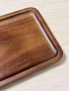 【美品】天然木製トレー（長さ29cm）ティータイム・お菓子・コーヒー用