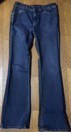 GU スリムフレアジーンズ Lサイズ 丈長め