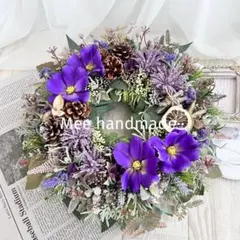 beautifulPurpleblue グラデーションリース36cm - メルカリ