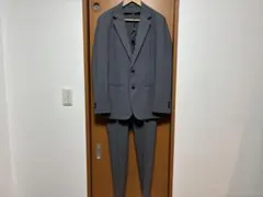 【美品】EDIFICE エディフィス セットアップ スーツ 46 グレー高級生地