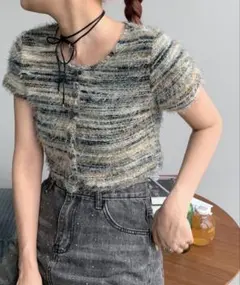 shaggie もけもけ半袖トップスのサムネイル