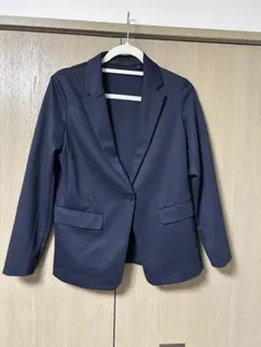 UNIQLO ネイビー テーラードジャケット レディース S