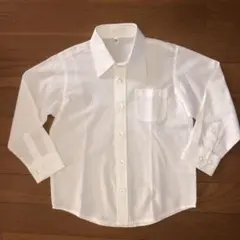 未使用品　ホワイト 長袖シャツ 胸ポケット付き