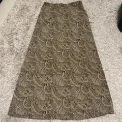 LOWRYS FARMペイズリー柄ロングスカート