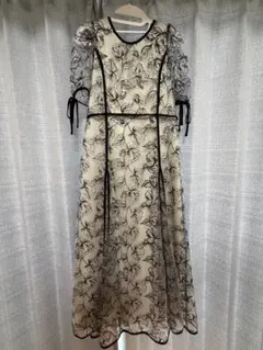 トワルドジュイ sustainable プリーツチュールワンピース snidel