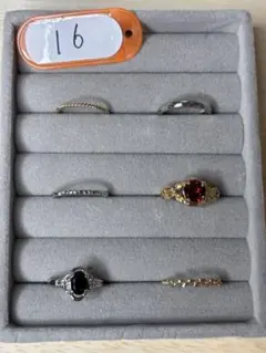 断捨離 遺品整理 指輪 リングまとめ売り 6点セット アクセサリー 18号