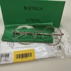 BOTTEGA VENETA ゴールドフレームスクエアメガネドゥーズィエムクラス 