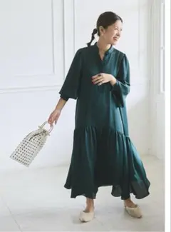 2025.美品.定価3.7万☆プルミエアロンディスモン 洗える シャツワンピース 2025.美品.定価3.7万☆プルミエアロンディスモン 洗える シャツ