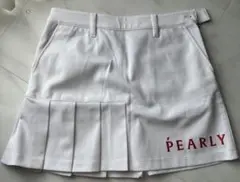 美品　☆原英莉花プロ着用☆PEARLY GATES プリーツスカート 白