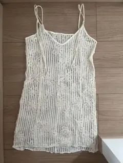 Kastane フラワーレースミニワンピース　前後2way カスタネ