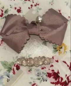 ヘアクリップ 2点セット ピンクヘアーアクセサリー