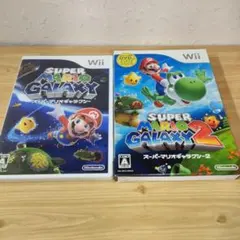 動作確認済 wii スーパーマリオギャラクシー 説明書付 他計2本セット