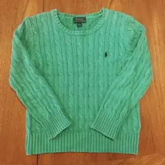 Polo Ralph Lauren グリーンセーター　130