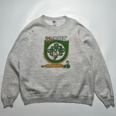 90s】ラッセル XL ボックスシルエット 両面プリント 消防署 スウェット 
