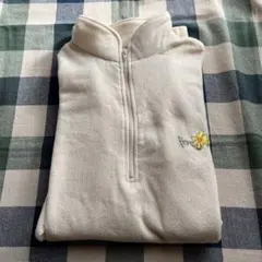 フリースウェア ジッパー付き　アシックス　Mサイズ　スキーウェアインナー