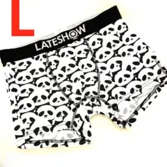LATESHOW パンダ柄 ボクサーブリーフ　Lサイズ