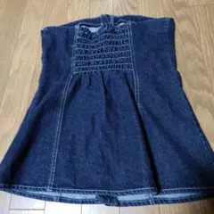カプリシュレマージュデニム ビスチェ フロントホック インディゴ