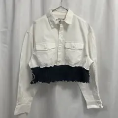 古着リメイク 異素材リメイク シャツ