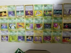 旧裏ポケモンカードゲーム セット　マークあり24枚マークなし12枚　エナジー7枚