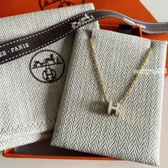 HERMES ポップH ネックレス 美品 aq12308 - メルカリ