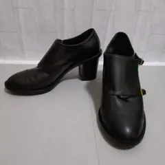 Fabio Rusconi ブラックアンクルブーツ 23.5cm レザー　37