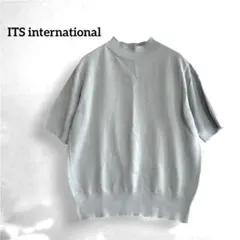 ITS international 半袖 ニット 薄手 コットン100% F