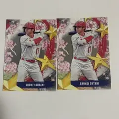 topps 大谷翔平　桜インサート　エンゼルス　2枚