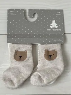 【新品未使用】babyGAP ベビー靴下　3-6か月　3足セット