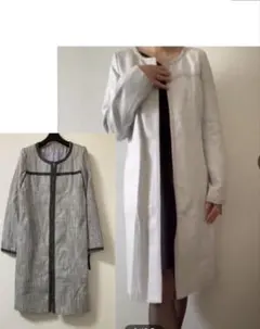 訳あり　新品タグ付き　NOWNOW ノーカラーロングコート