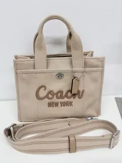 COACHコーチ シグネチヤーラージ カーゴトートバッグ34 CAM70 新品