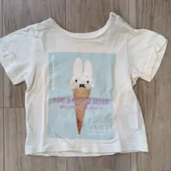b.ROOM ミッフィー アイスクリーム Tシャツ 80のサムネイル