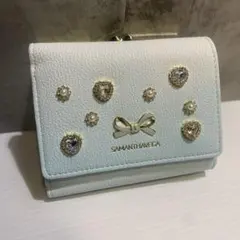 【未使用】SAMANTHA VEGA　グラデーション折財布 (ライトブルー)