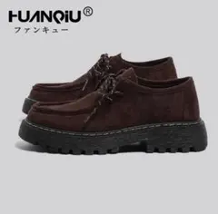HUANQIU 2026新作 春秋【4cm厚底】モカシンシューズ レトロのサムネイル