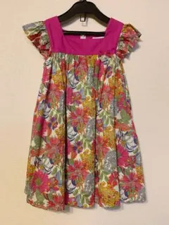 美品 タルティーヌエショコラ リバティ ワンピース ピンク