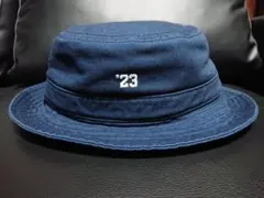 CAHLUMN カウラム　ネイビー バケットハット　23刺繍