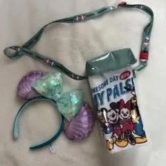 ディズニーアリエルカチューシャ ポップコーンバゲット 美品　お得2点セット