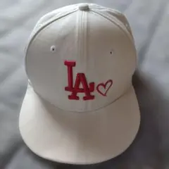 NEW ERA LA Dodgers キャップ ホワイト ピンク