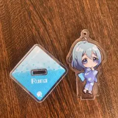 カラフルピーチ　るな　アクリルスタンド　極楽湯コラボ