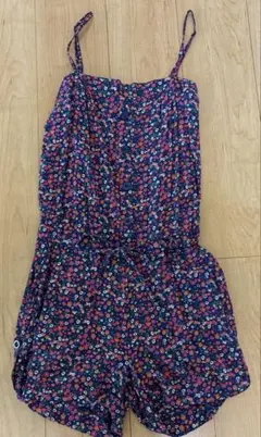 フォーエバー21 サロペット　オールインワン　M 花柄のサムネイル