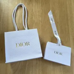 Dior ホワイト ショッパー 巾着袋2点セット