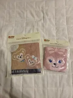 ディズニー　ダッフィー　シェリーメイ　ウォッシュタオル　ミニタオル　セット