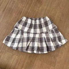 チェック柄スカート　プティマイン 110センチ