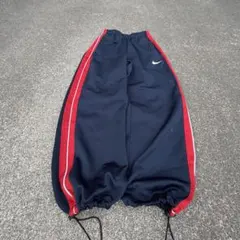 00s nike wide nylon pants y2k テック ドローコード - メルカリ