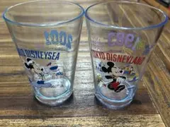 東京ディズニーランド、シー記念ミッキーメラニンコップセット（アクリル樹脂）2個