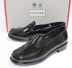 新品 本物 HUNTER ローファー 靴 ハンター WFF1095RGL UK4