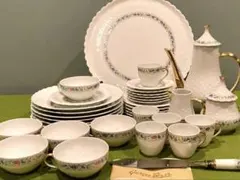 リモージュ ジョルジュボワイエ 花柄 コーヒー紅茶 6客 フルセット※GWセール