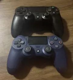プレステ4 コントローラー 黒 青(2個セット)