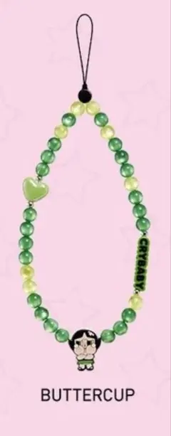 crybaby パワパフ スマホキーホルダー バターカップ