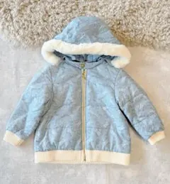 CELINE セリーヌ ベビージャケット 90サイズ トリオンフ柄 ファー付き