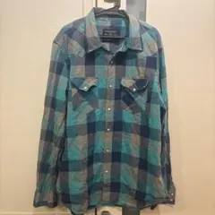 AMERICAN EAGLE VINTAGE FIT 長袖ネルシャツ L